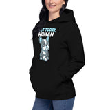 Not Today, Human - Cartoon Boston Terrier Side Eye Unisex Hoodie .