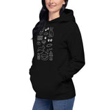 Boston Terrier Doodle Dog Lover Unisex Hoodie .