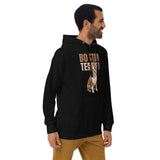 Brown Boston Terrier Dog Unisex Hoodie .