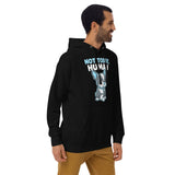 Not Today, Human - Cartoon Boston Terrier Side Eye Unisex Hoodie .