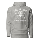 Houston, I Have So Many Problems - Funny Boston Terrier Astronaut Unisex Hoodie . Carbon Grey