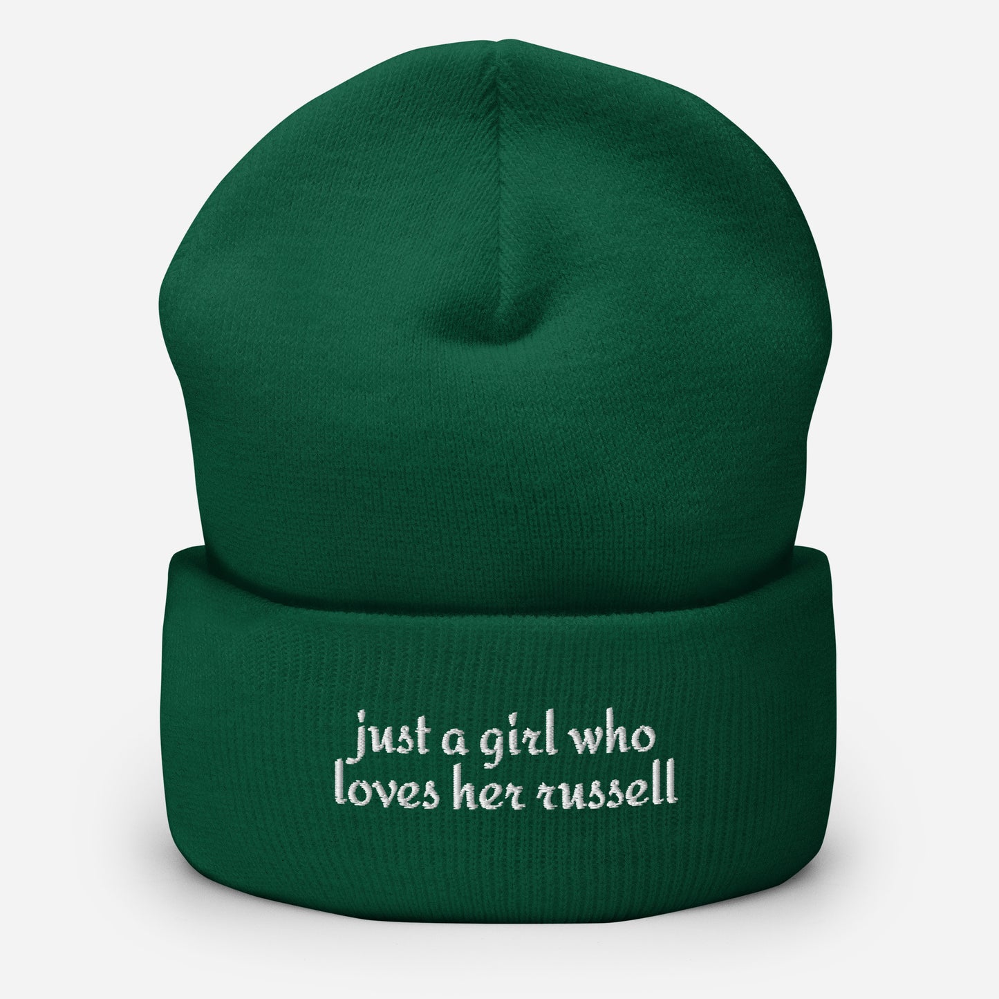 Just A Girl Who Loves Her Jack Russell Terrier Cuffed Beanie . Spruce