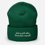 Just A Girl Who Loves Her Jack Russell Terrier Cuffed Beanie . Spruce