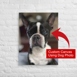 Custom Canvas Using Dog Photo