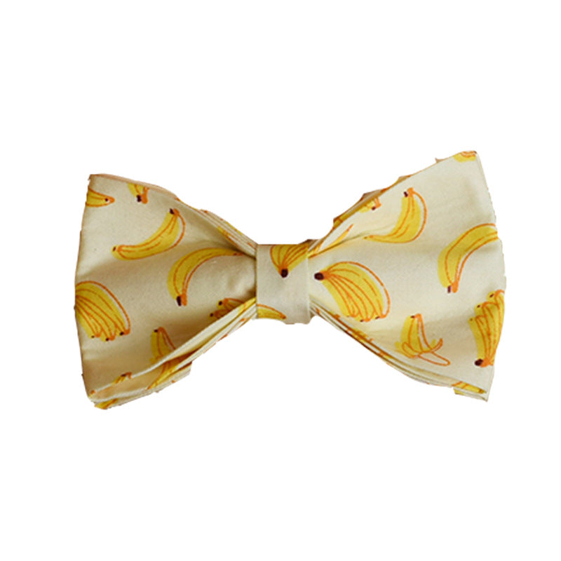 Banana Dog Collar With Bow Tie And Leash