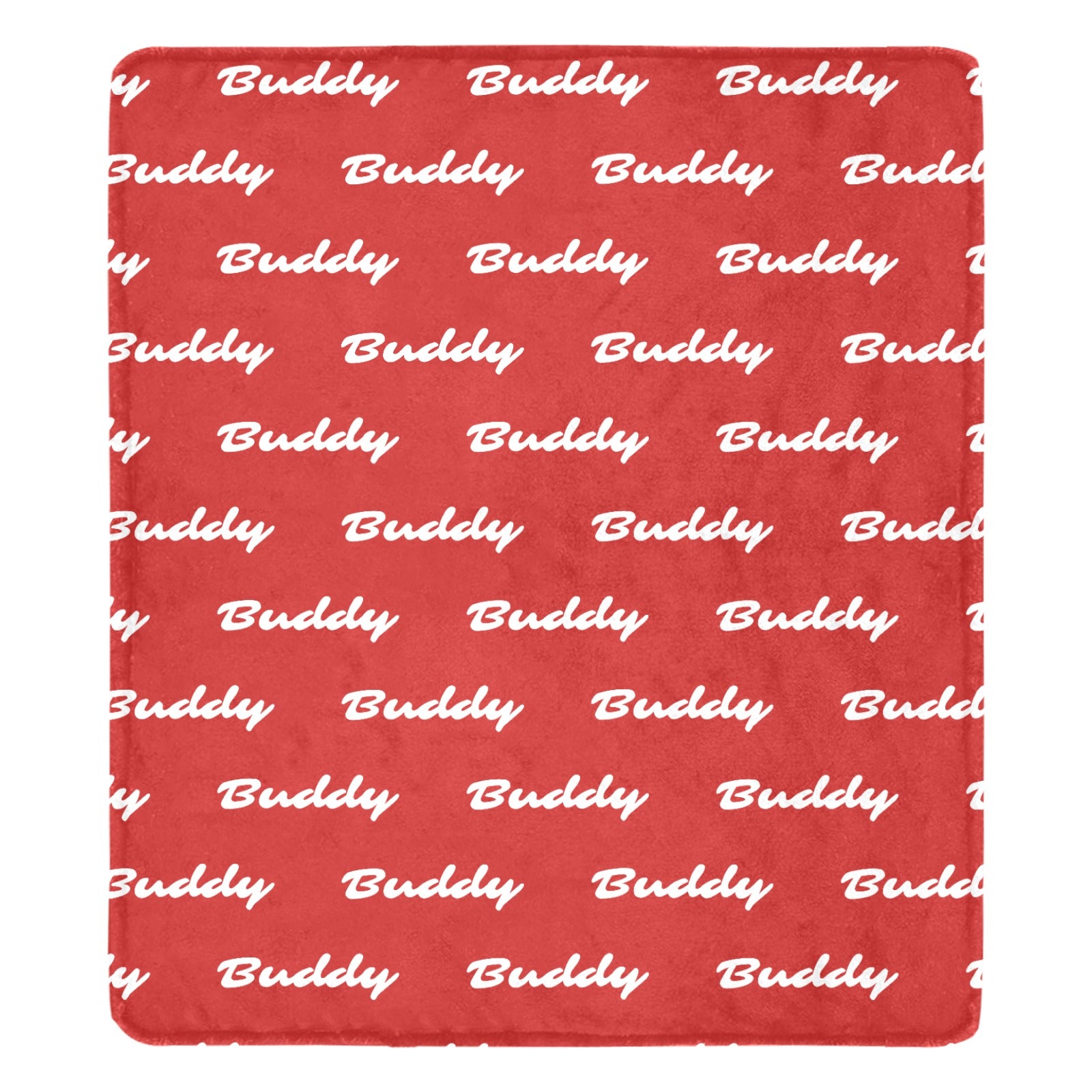 Custom Dog Name Ultra-Soft Micro Fleece Blanket . FireBrick