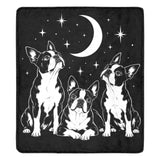 Midnight Boston Terrier Celestial Ultra-Soft Micro Fleece Blanket