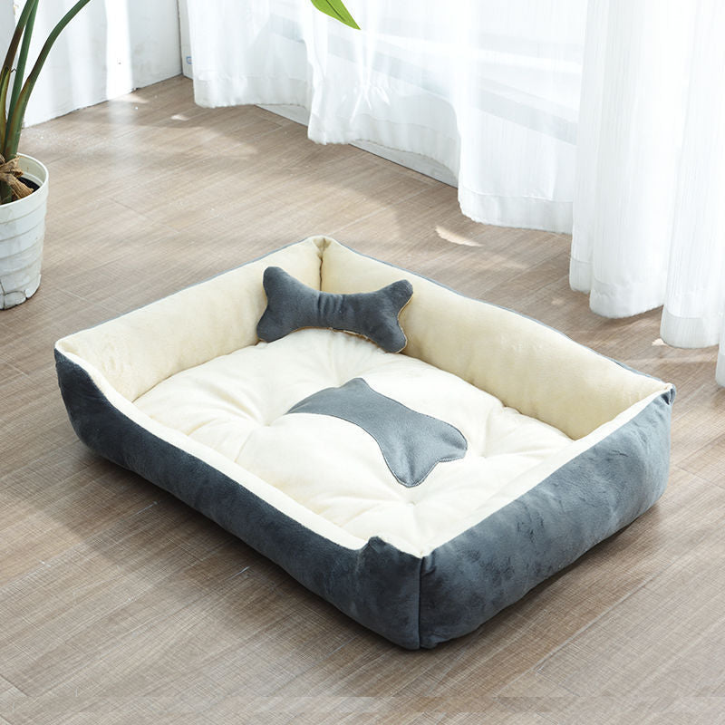 Soft Bone Dog Bed