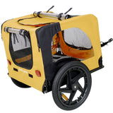 Heavy Duty Foldable Pet Stroller - Dog Carrier With Bicycle Tow