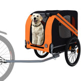 Large Bike Trailer For Dogs 120LB Capacity All-Terrain Pet Carrier