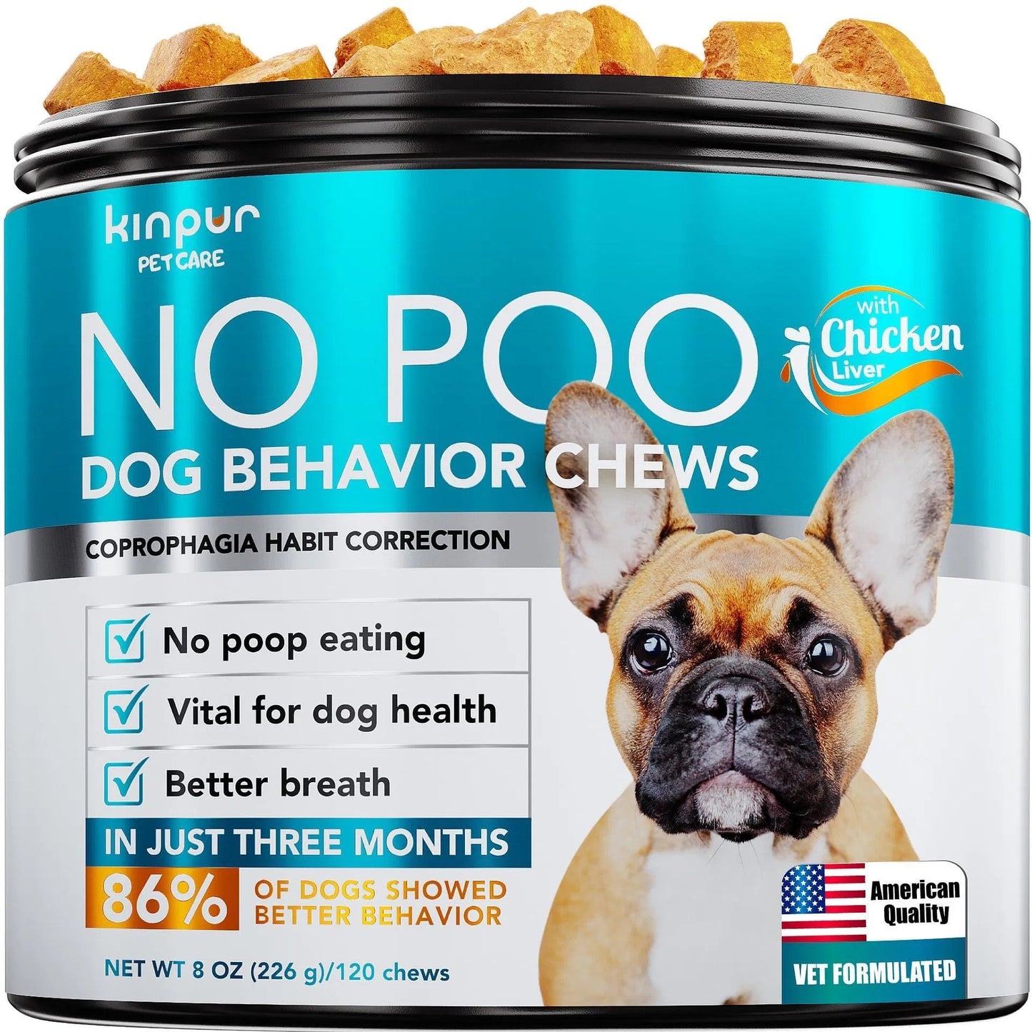 No Poo Chews For Dogs Stop Poop Eating Behavior Probiotics And Digestive Enzymes For Dogs Bad Breath Support Digestive And Gut Health Supplement 180 Soft Chews