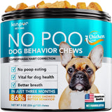 No Poo Chews For Dogs Stop Poop Eating Behavior Probiotics And Digestive Enzymes For Dogs Bad Breath Support Digestive And Gut Health Supplement 180 Soft Chews