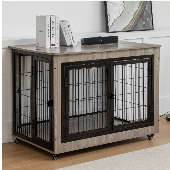 38in Dog Crate Furniture - Large Dog Kennel