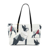 Geometric Terrier Elegance - Euramerican Tote Bag (Model1656) (Large)