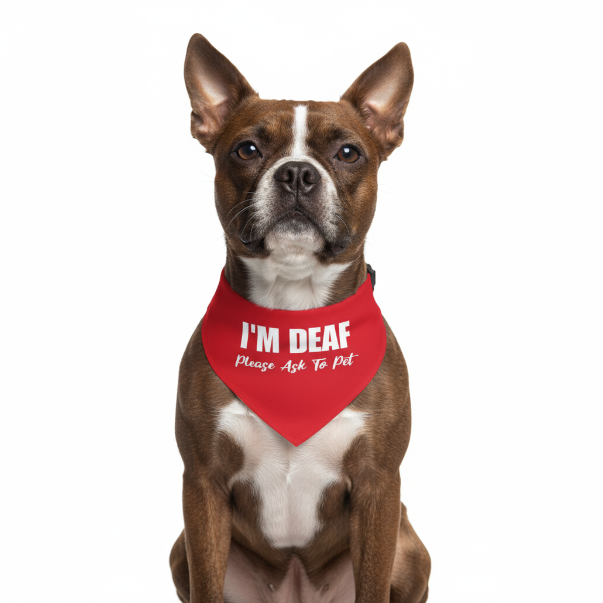 I'm Deaf Pet Bandana Collar