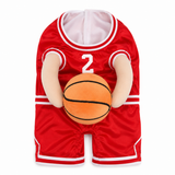 Dog Basketball Player with Ball Costume . Red