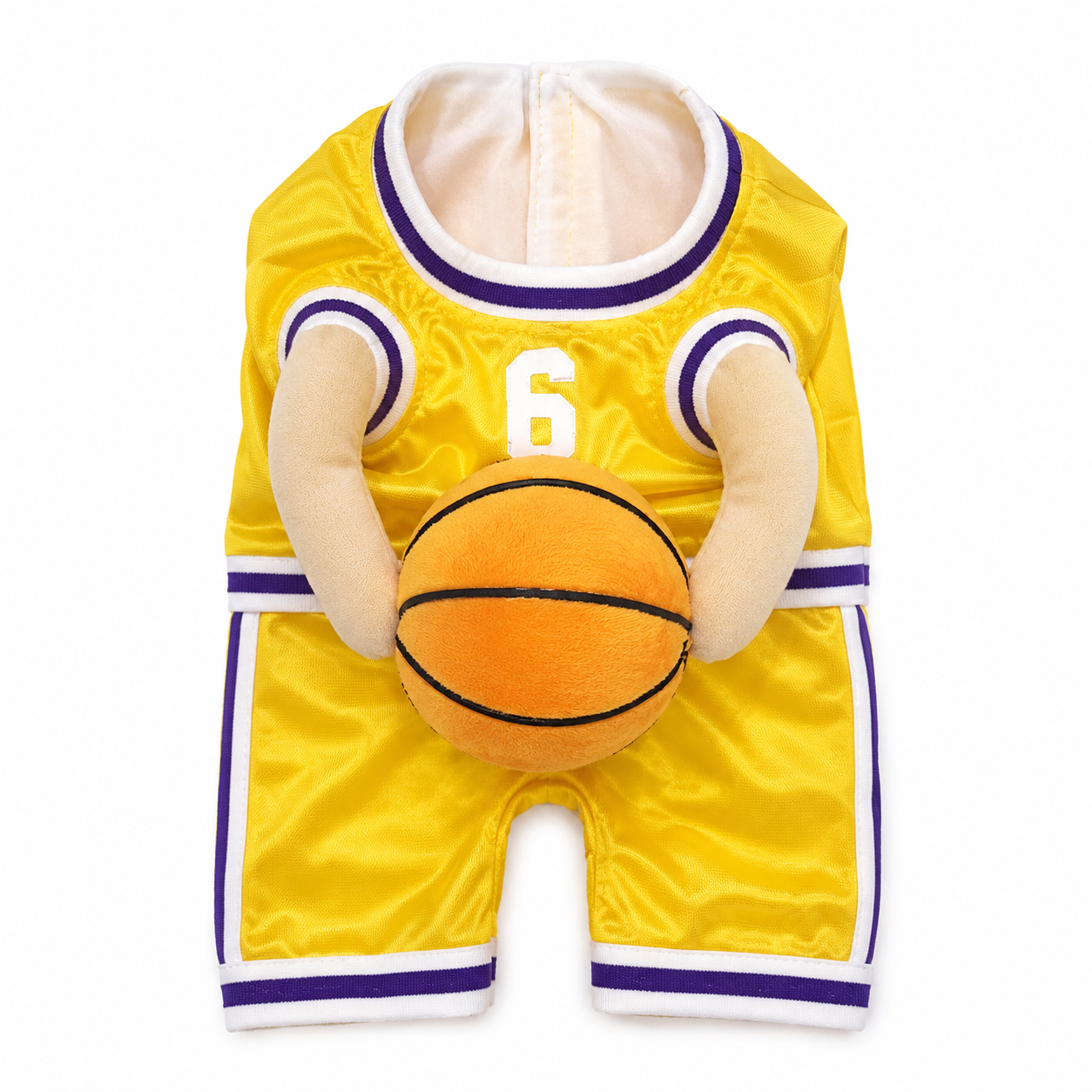 Dog Basketball Player with Ball Costume . Yellow