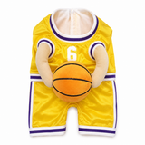 Dog Basketball Player with Ball Costume . Yellow