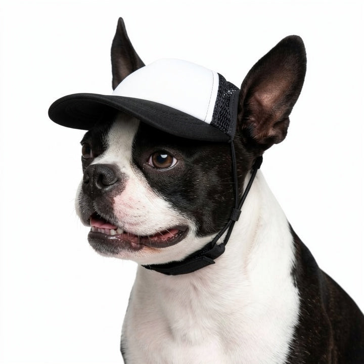 Pet Trucker Hat for Dogs – UV Protective Mesh Cap with Secure Fit for Small, Medium & Large Dogs .