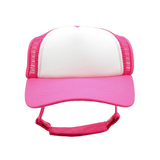 Pet Trucker Hat for Dogs – UV Protective Mesh Cap with Secure Fit for Small, Medium & Large Dogs . White Pink