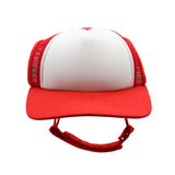 Pet Trucker Hat for Dogs – UV Protective Mesh Cap with Secure Fit for Small, Medium & Large Dogs . White Red