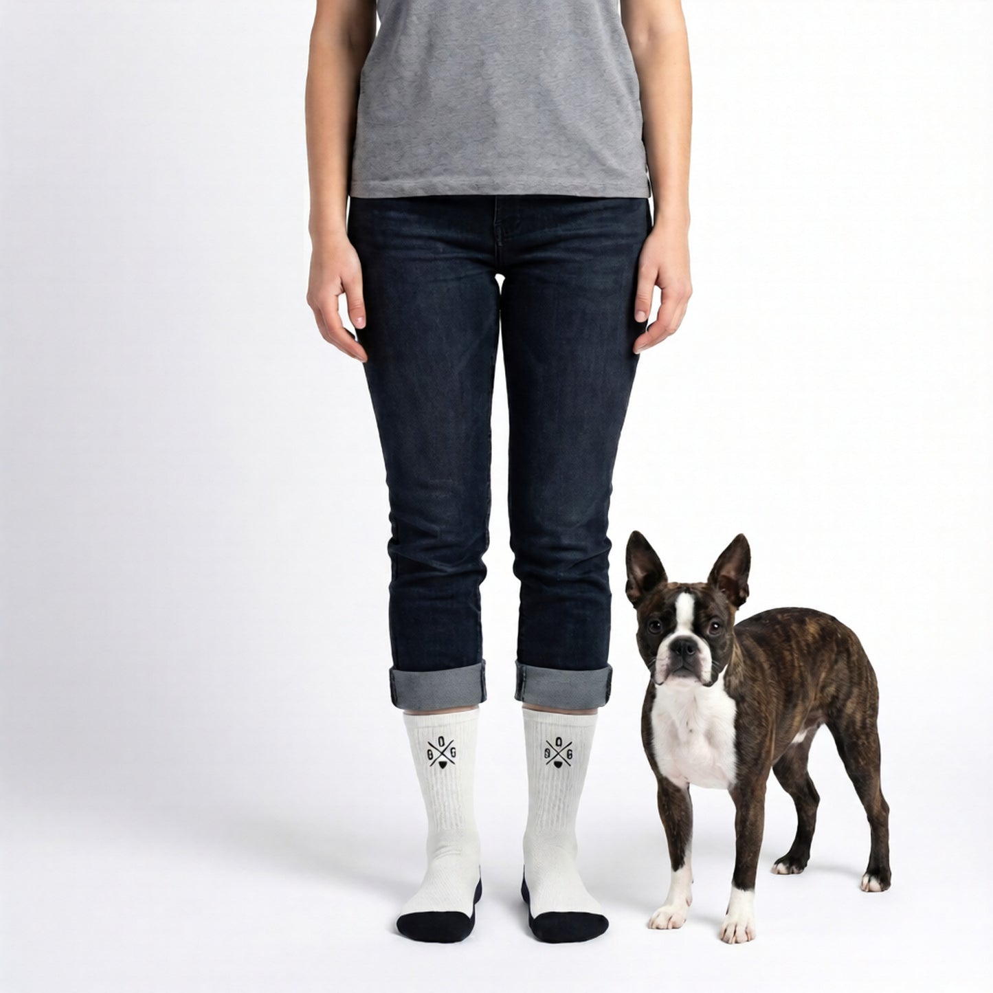 Dog Love Crew Socks .