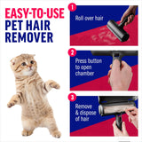 Pet Hair Remover With Reusable Sticky Applicator - Dog Hair Remover For Furniture, Sofas, Carpets, Clothing And Bedding