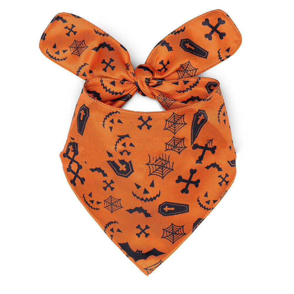 Halloween Dog Bandanas Double Layer