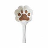 Dog Paw Scoop For Food . White Brown