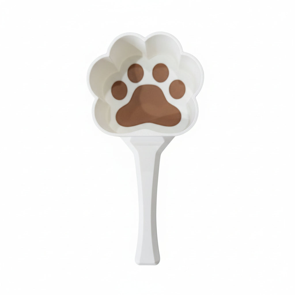 Dog Paw Scoop For Food . White Brown