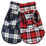 Casual Dog Plaid Shirt