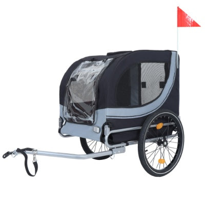 Large Bike Trailer For Dogs 120LB Capacity All-Terrain Pet Carrier