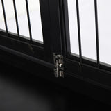 Dog Crate Furniture, 32 Inch Wide Small Medium Dog Cage, End Table With 2 Doors, Puppy Kennel, Black .