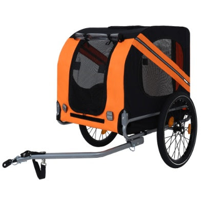 Large Bike Trailer For Dogs 120LB Capacity All-Terrain Pet Carrier