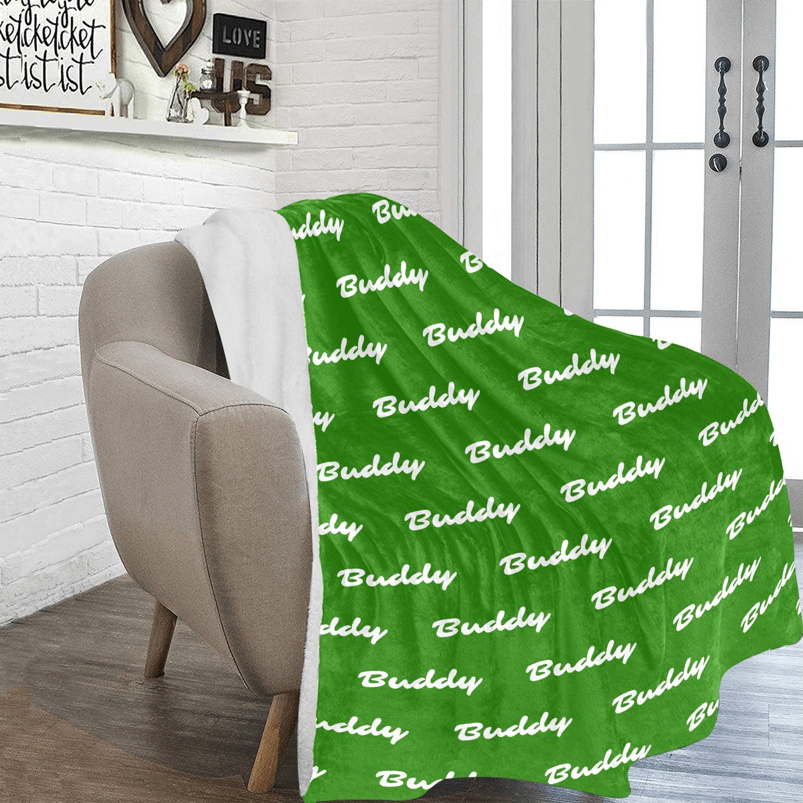Custom Dog Name Ultra-Soft Micro Fleece Blanket .