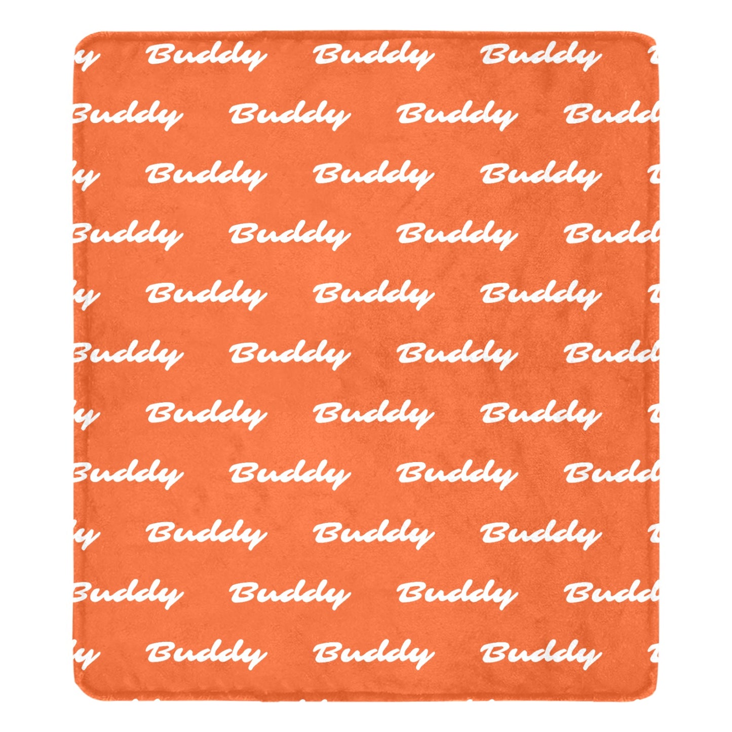 Custom Dog Name Ultra-Soft Micro Fleece Blanket . OrangeRed
