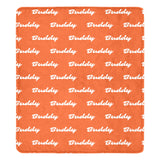 Custom Dog Name Ultra-Soft Micro Fleece Blanket . OrangeRed