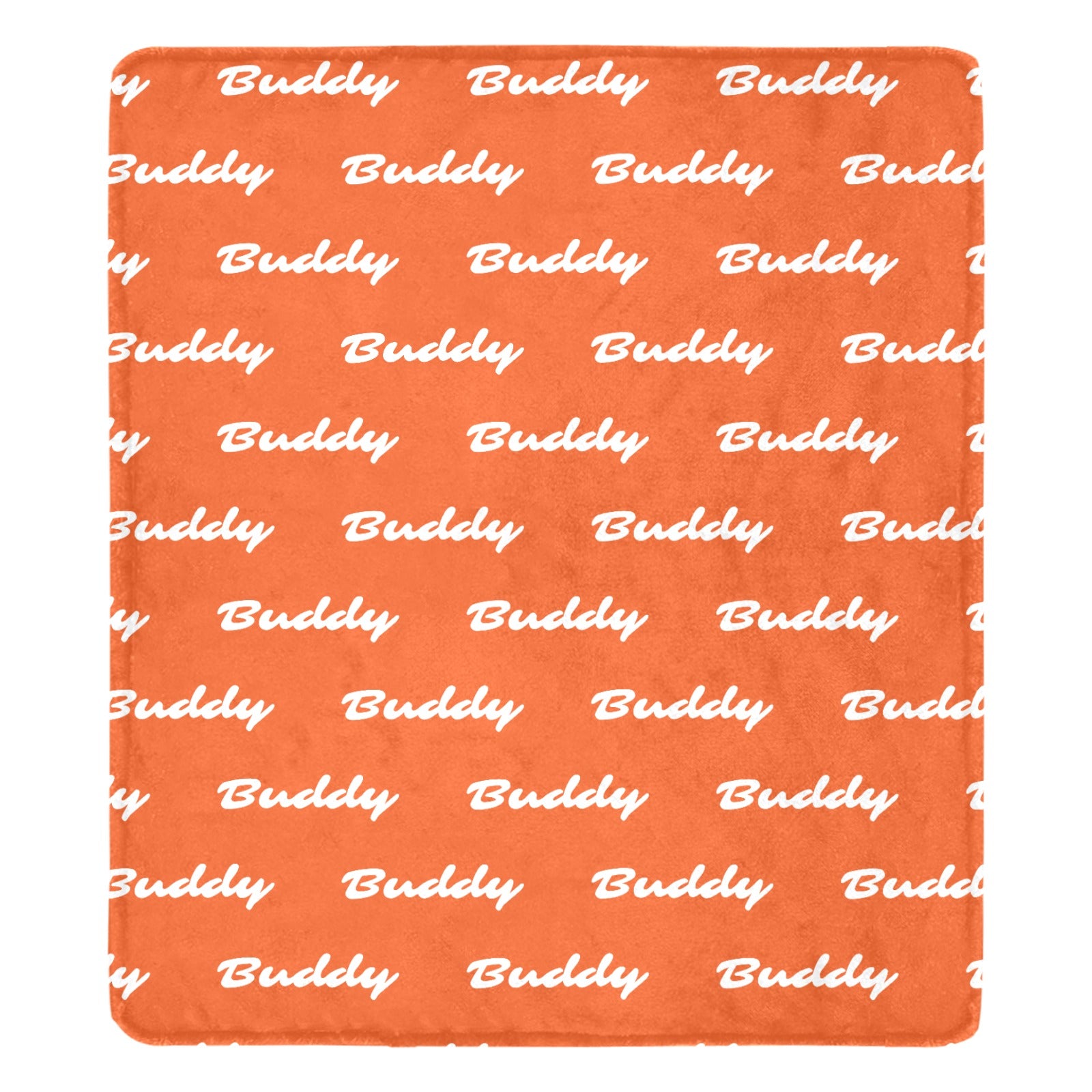 Custom Dog Name Ultra-Soft Micro Fleece Blanket . OrangeRed