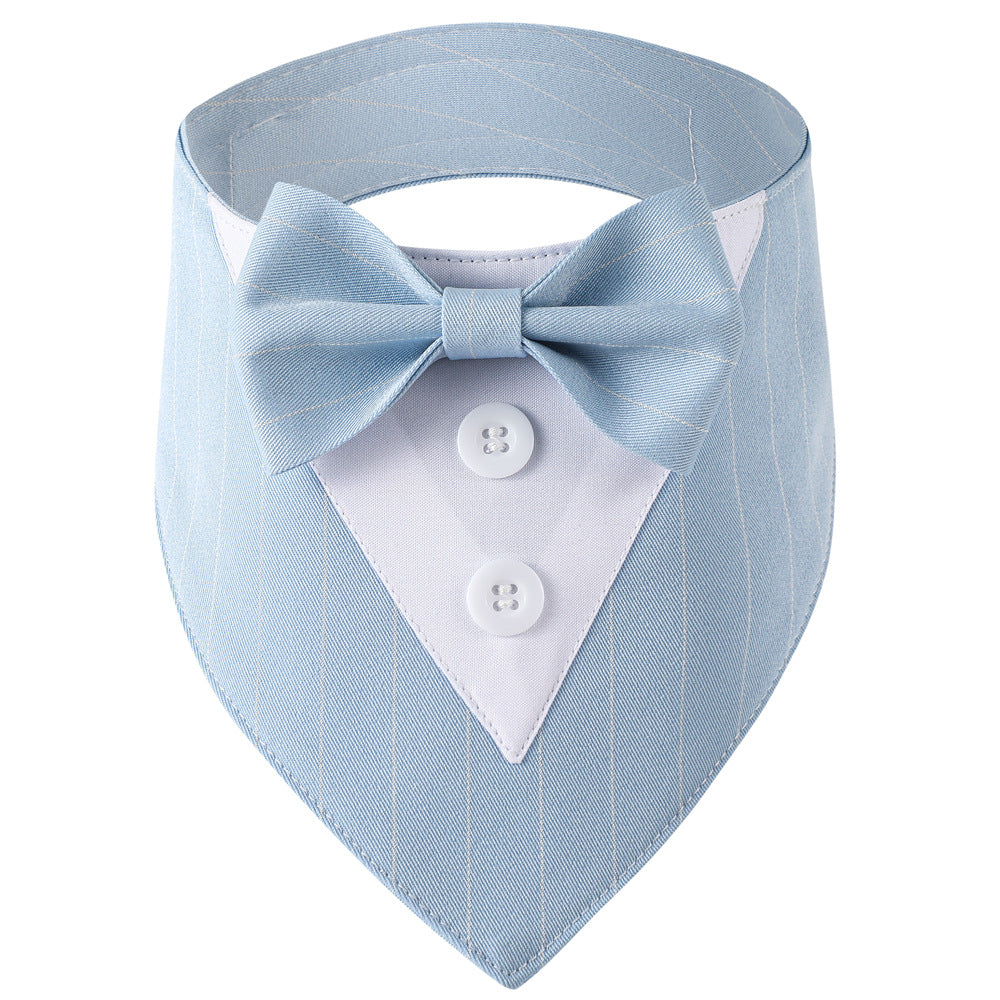 Dog Tuxedo Bow Tie Suit Bandana Triangular Binder