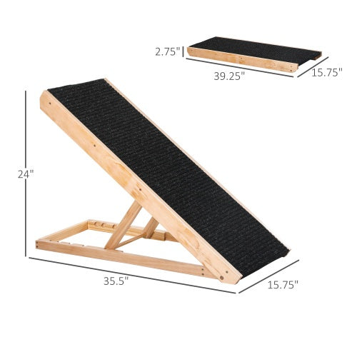 Elevated Pet Ramp For Dogs - Height-adjustable And Foldable