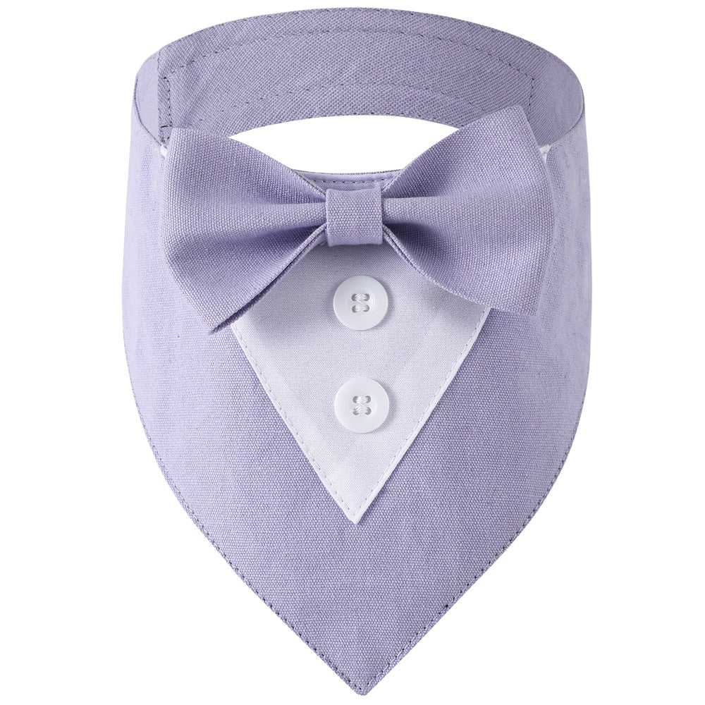 Dog Tuxedo Bow Tie Suit Bandana Triangular Binder