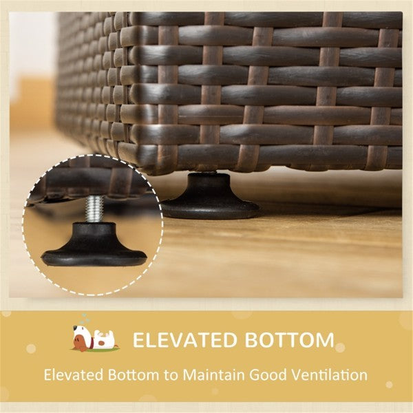 Dog Bed, Rattan Pet Sofa, Dog Tent