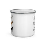 Pit Bull Coffee Roast Enamel Mug .