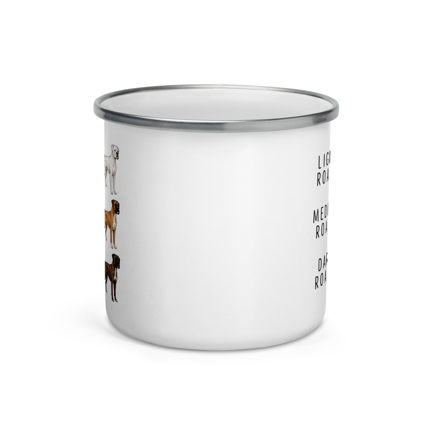 Boxer Coffee Roast Enamel Mug .