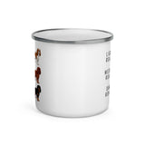 Cavalier King Charles Spaniel Coffee Roast Enamel Mug .