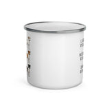 Jack Russell Terrier Coffee Roast Enamel Mug .