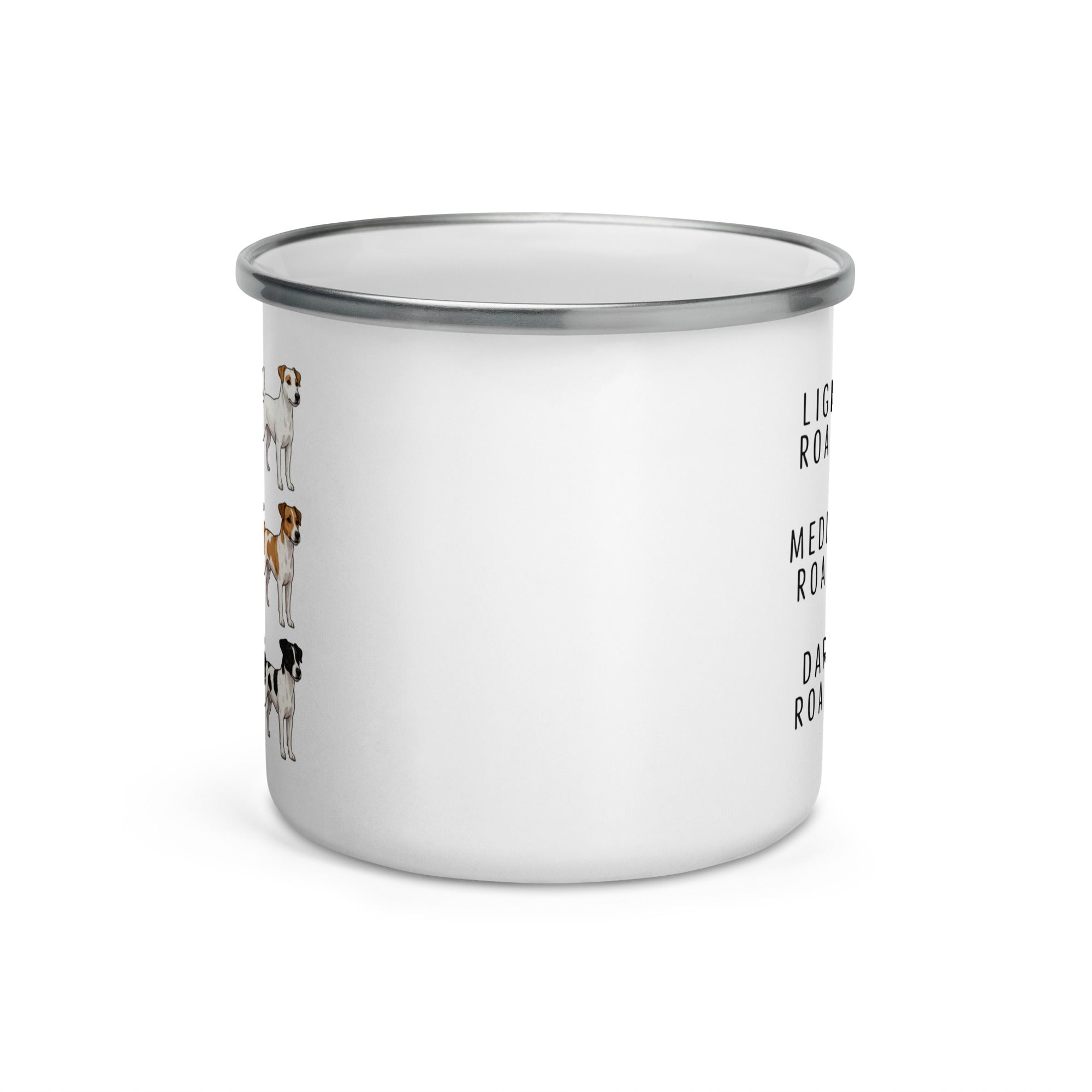 Jack Russell Terrier Coffee Roast Enamel Mug .