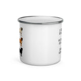 Pug Coffee Roast Enamel Mug .