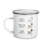 Jack Russell Terrier Coffee Roast Enamel Mug .