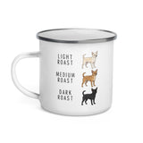 Chihuahua Coffee Roast Enamel Mug .